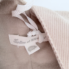 Salopette bébé beige en velours côtelé - 3 mois