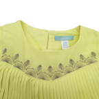 Robe plissée jaune — 18 mois