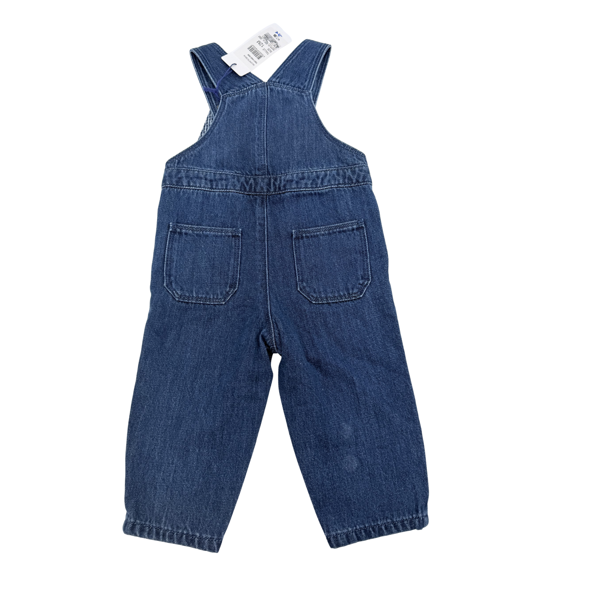 Salopette en jean bleu — 12 mois