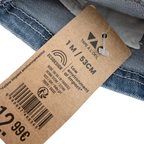 Robe salopette en denim avec cœur&nbsp; — 1 mois