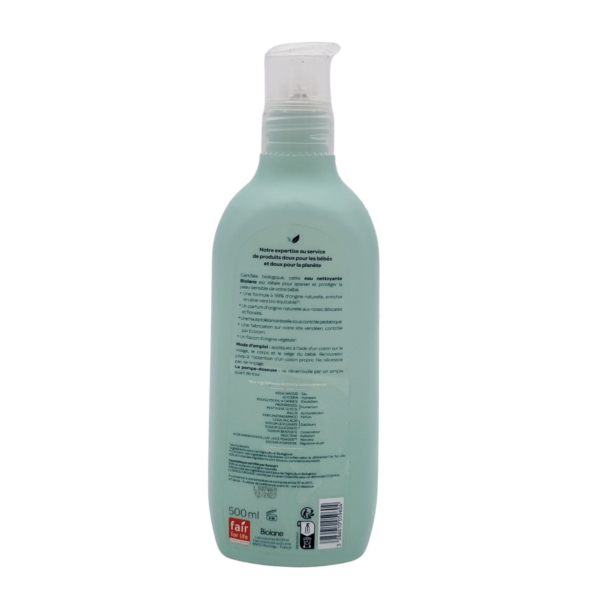 Eau nettoyante bio — 500 ml
