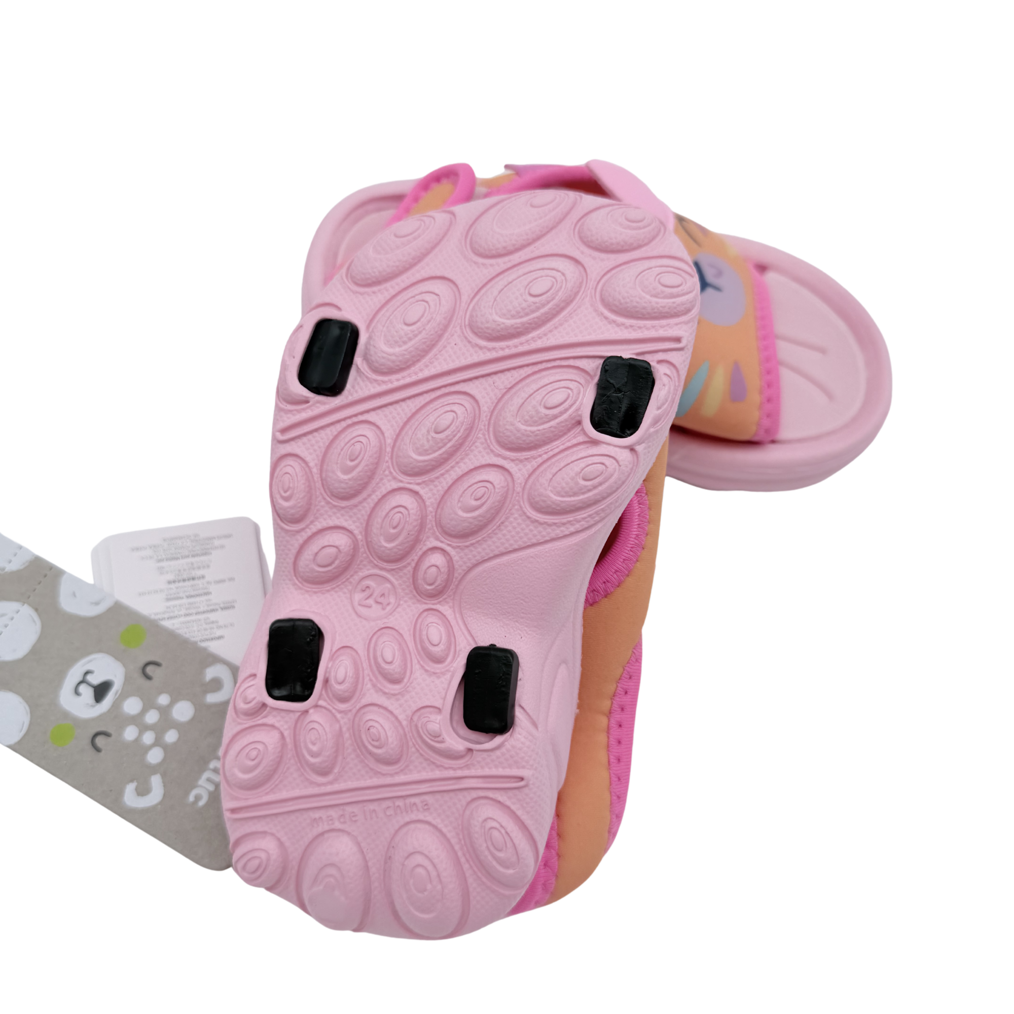 Sandales aquatiques rose chat avec sac de transport - 24