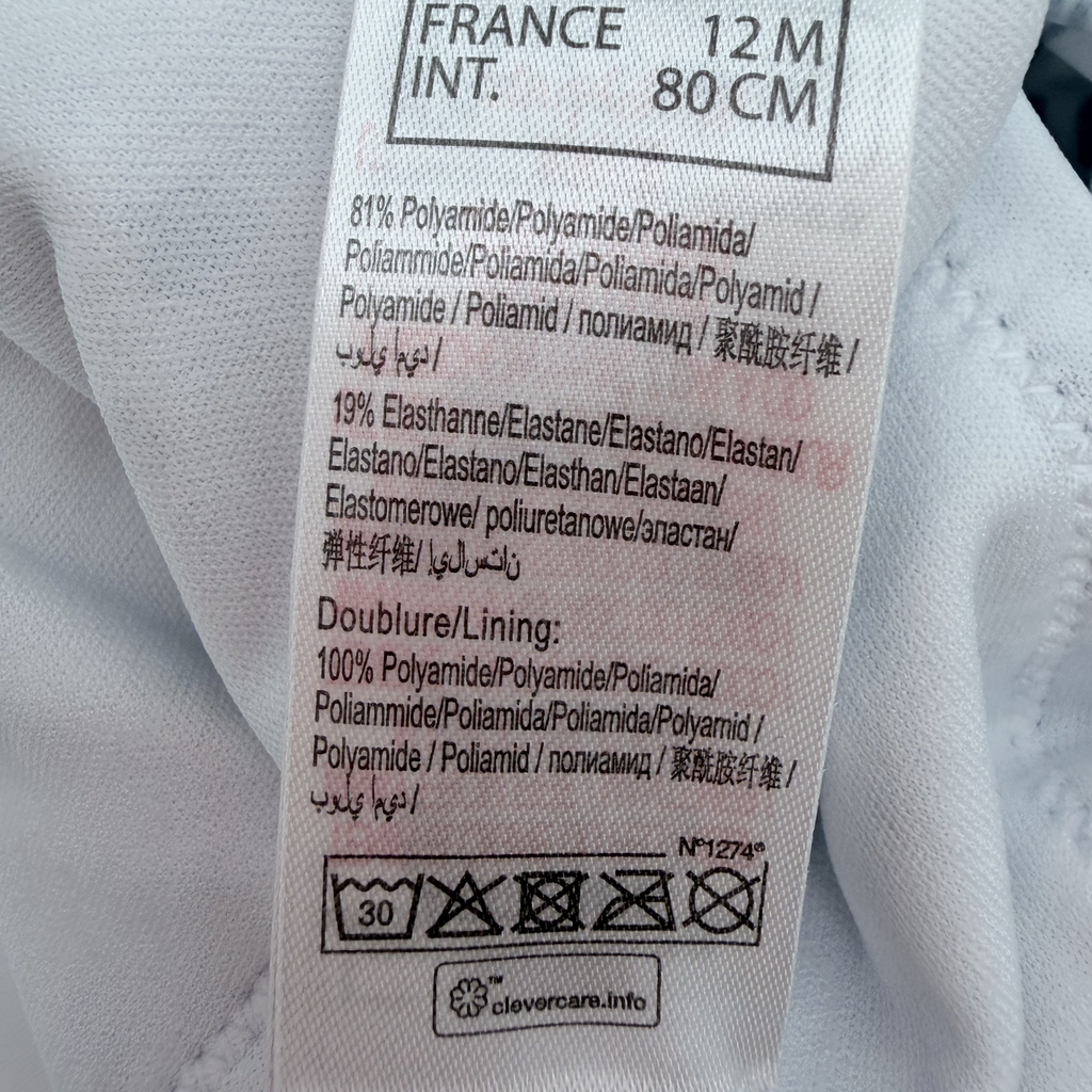 Maillot de bain fleuri à volants — 12 mois