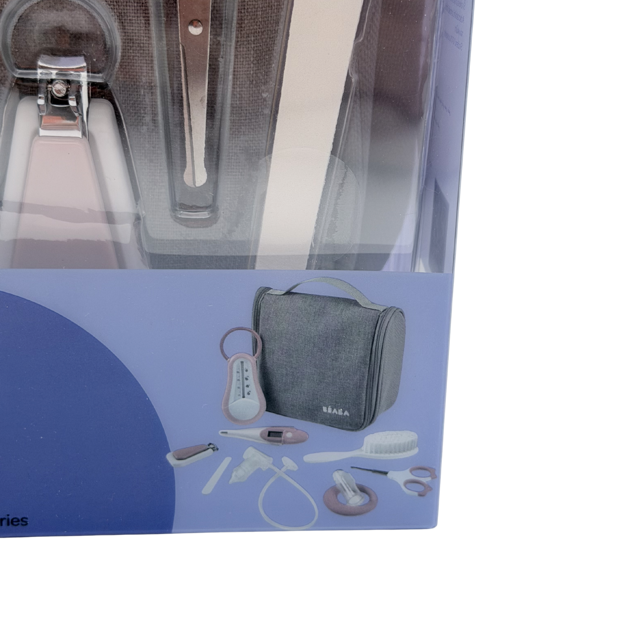 Trousse de toilette bébé 10 accessoires — Vieux rose