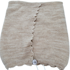 Béguin bébé beige en laine mérinos - 3-6 mois