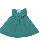 Ensemble robe verte et bloomer - 6 mois