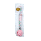 Attache-sucette personnalisée Noa rose pastel