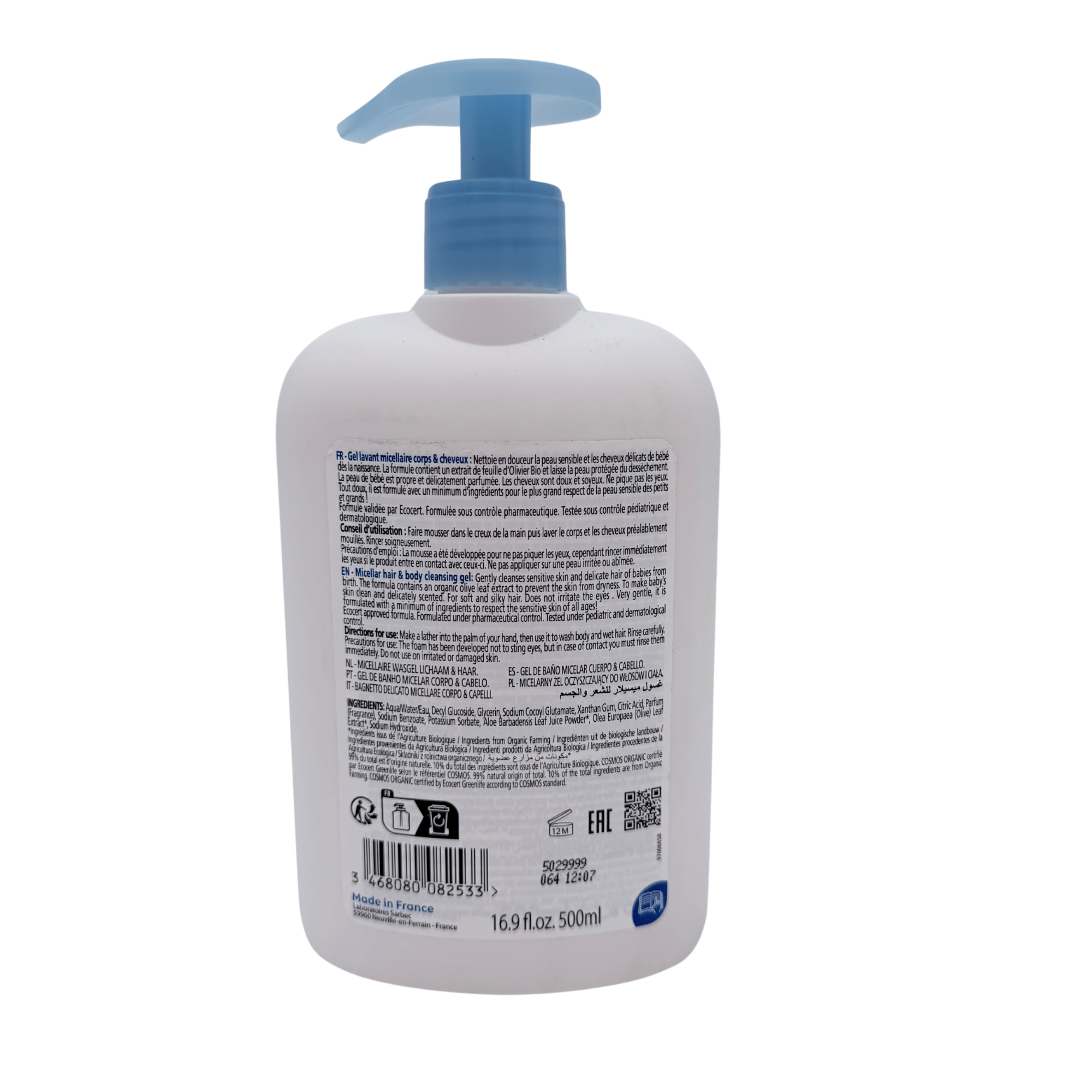 Gel lavant bio — 500 ml