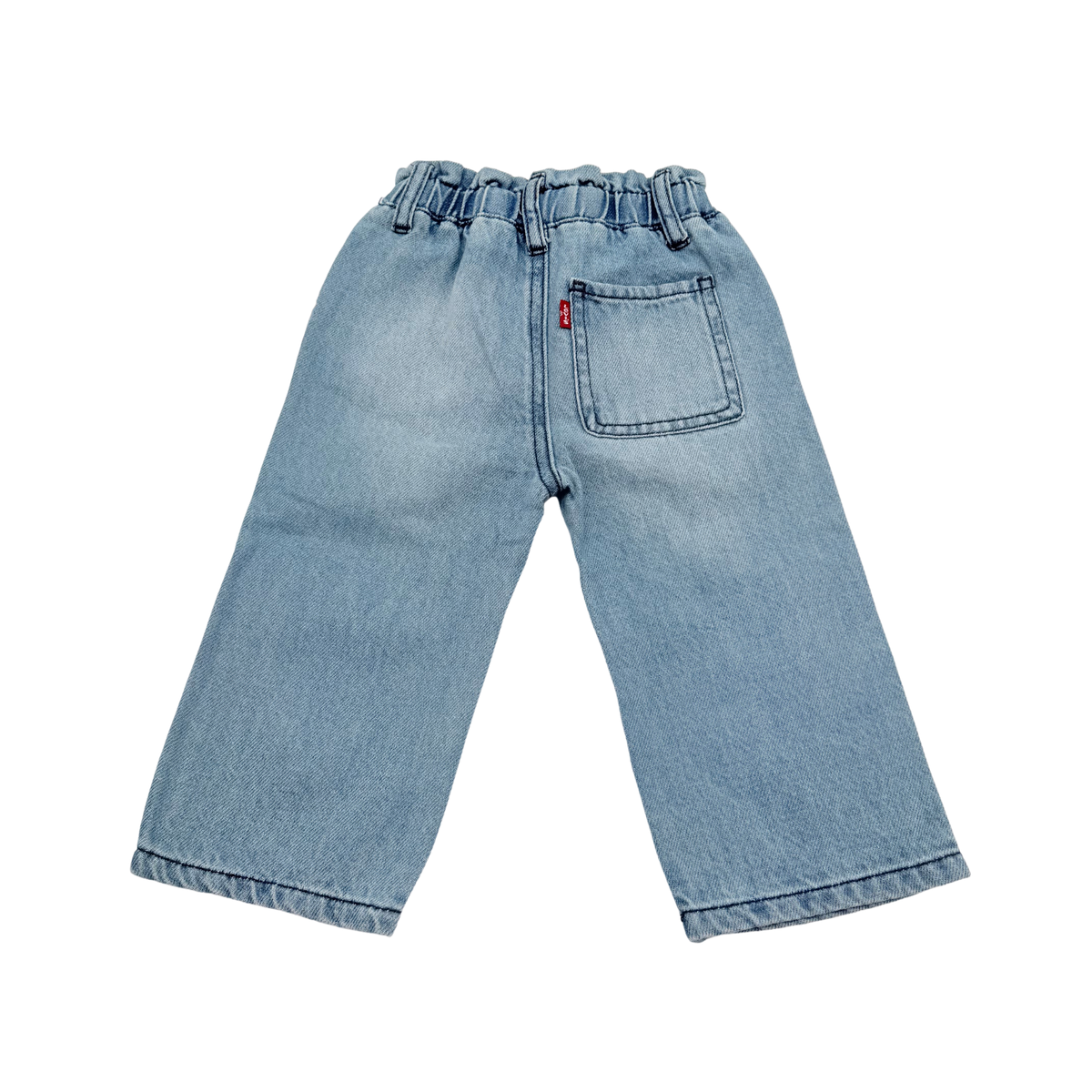Jean enfant bleu coupe large - 9 mois