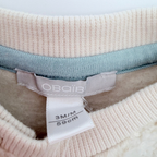Ensemble bébé sweat écru effet moumoute et pantalon bleu - 3 mois