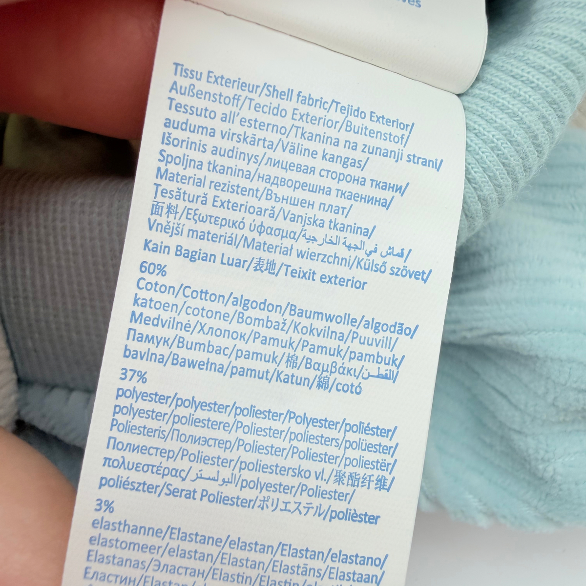 Ensemble bébé sweat écru effet moumoute et pantalon bleu - 3 mois