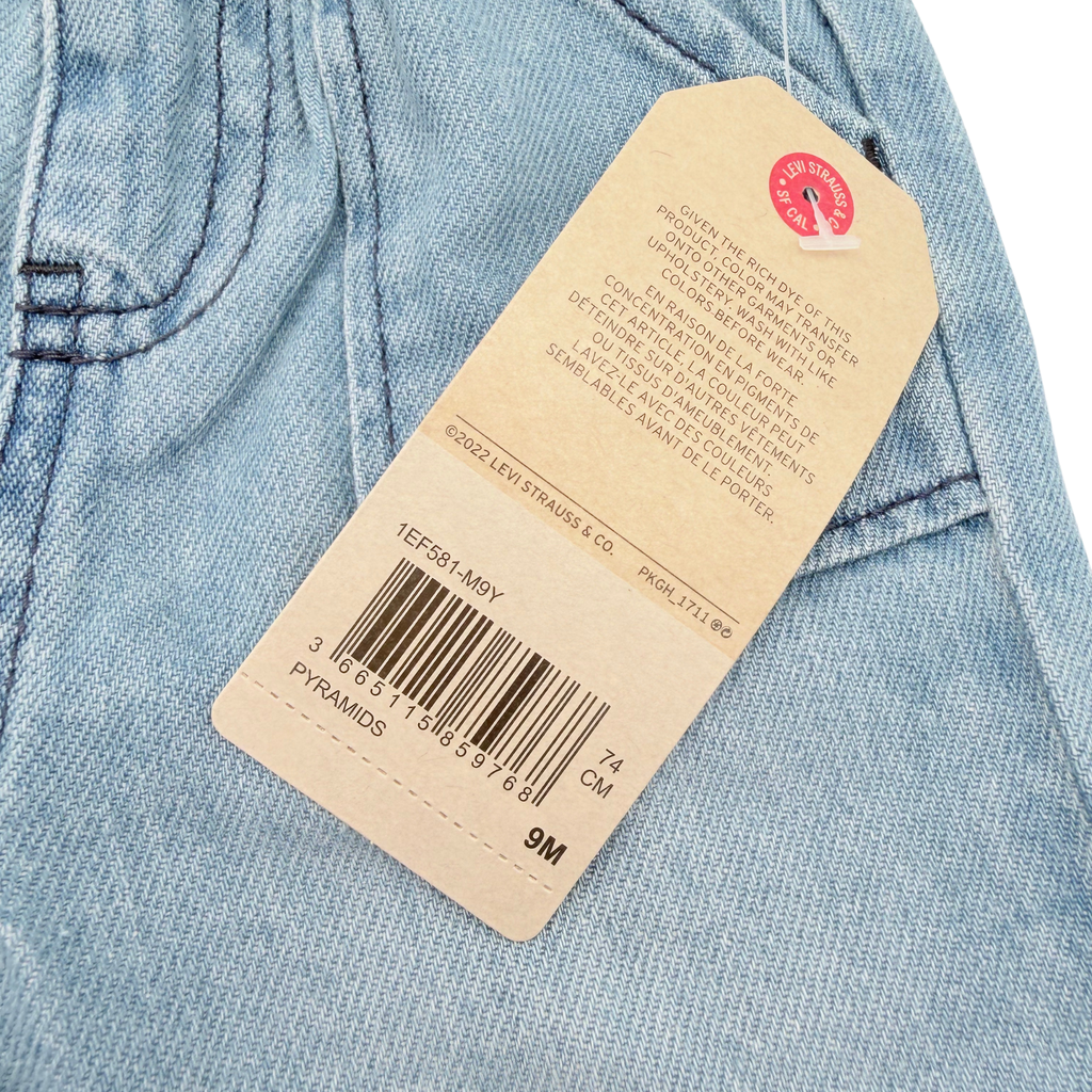 Jean enfant bleu coupe large - 9 mois