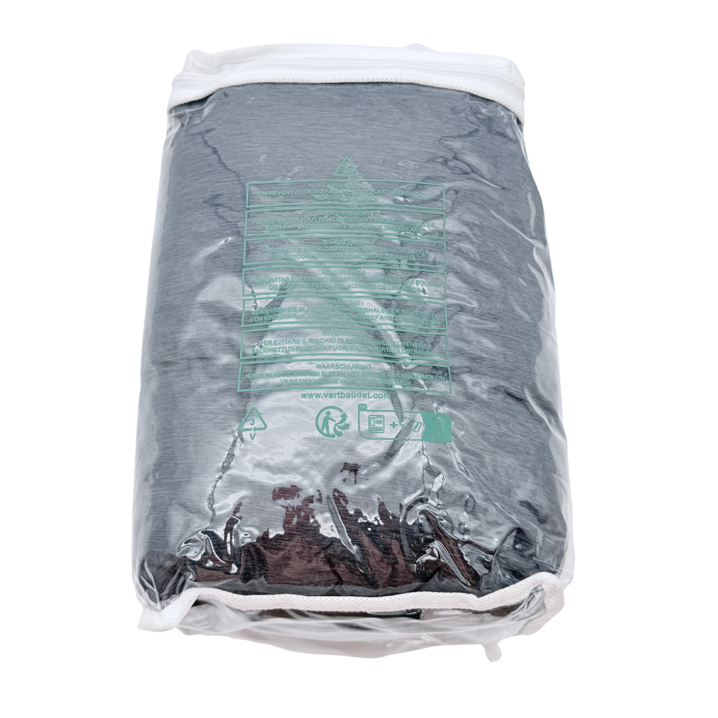 Couvre-porte-bébé hiver bleu marine doublé peluche