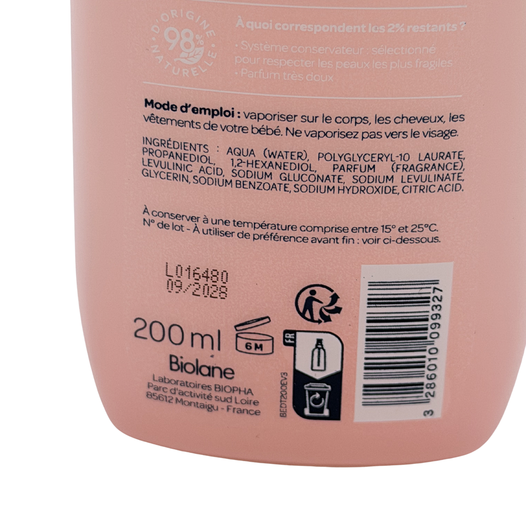 Eau de toilette fraîcheur — 200 ml