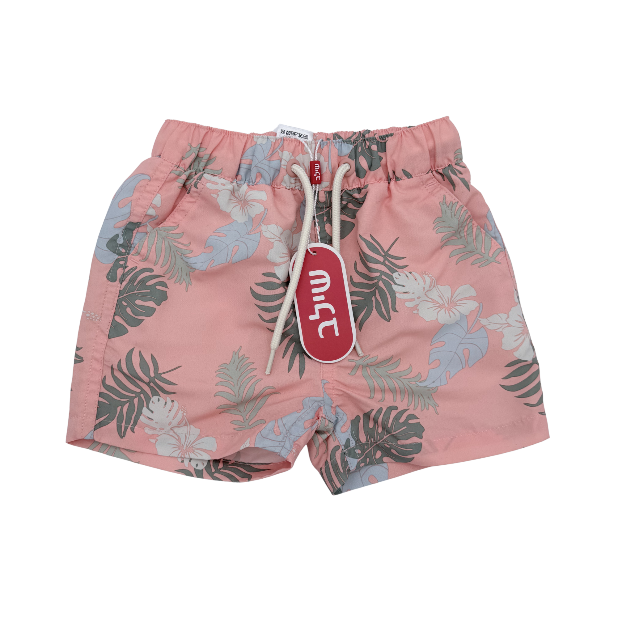 Short de bain tropical rose — 12 mois
