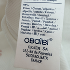 Lot de 2 leggings côtelés rose et blanc à fleurs — 9 mois