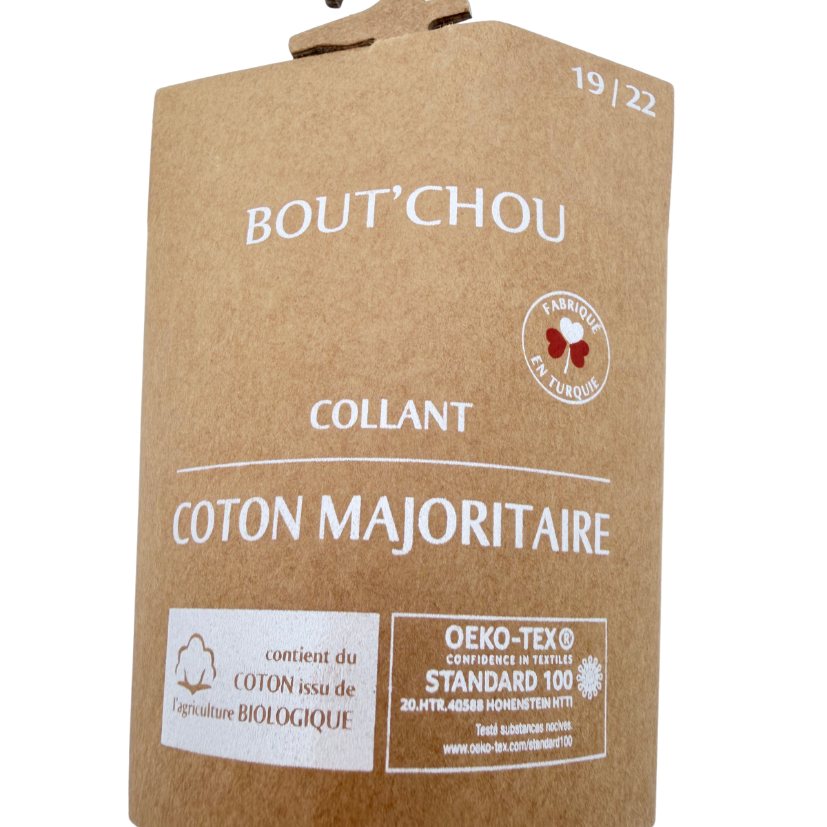 Collant bébé gris en coton biologique – 19-22