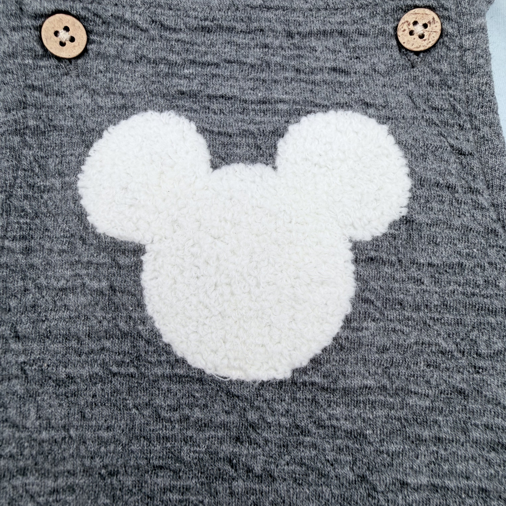 Ensemble salopette et t-shirt Mickey — 12 mois