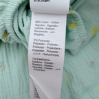 Robe-body vert d’eau imprimé soleils et glaces — 6 mois
