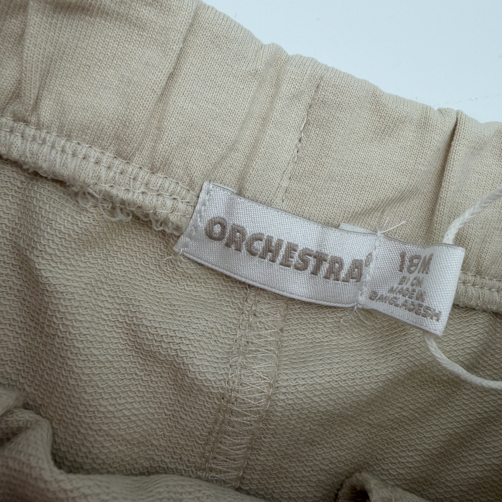 Short en molleton beige - 18 mois