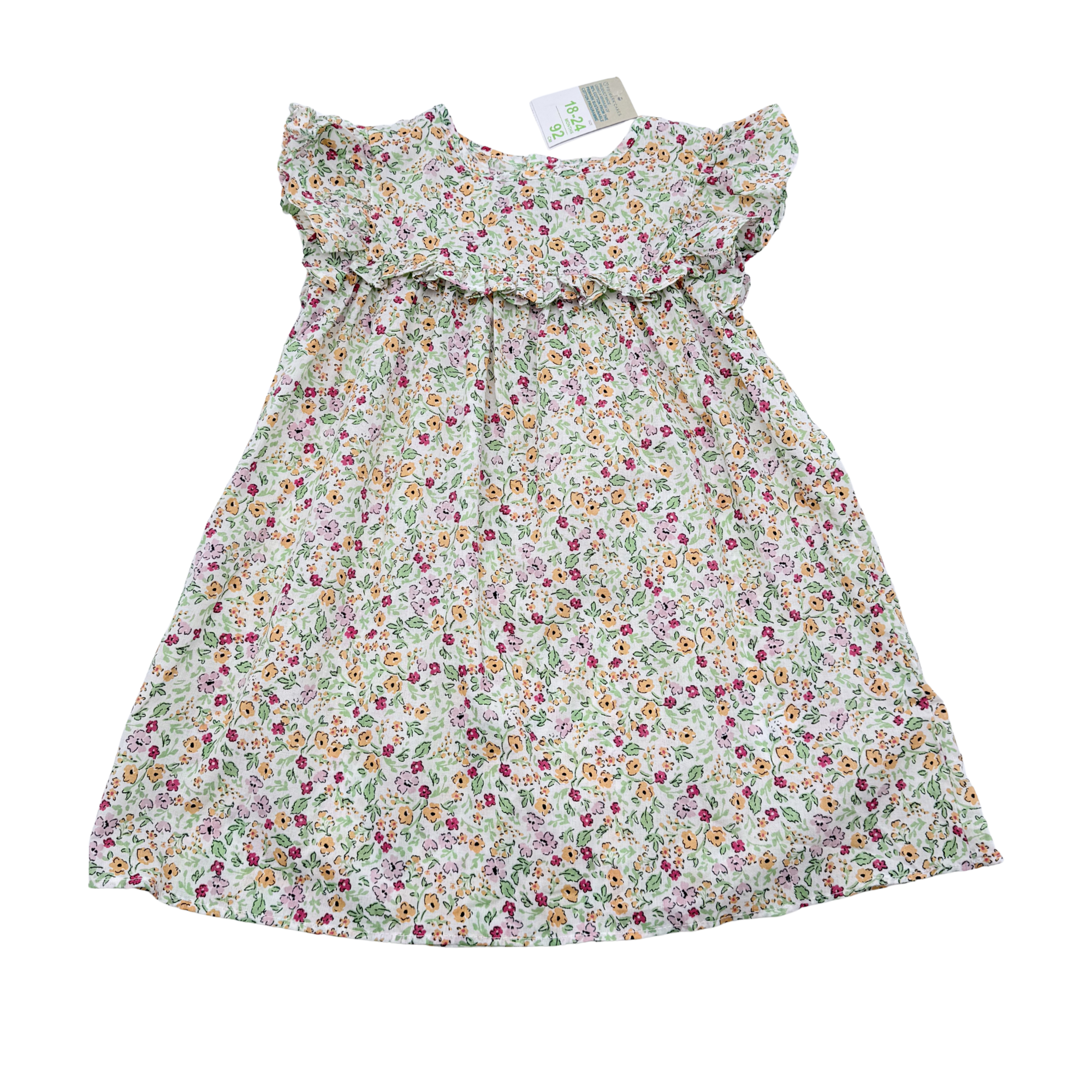 Robe légère à volants imprimé liberty - 18-24 mois