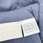 Manteau bébé en fausse fourrure à carreaux bleus - 15 mois