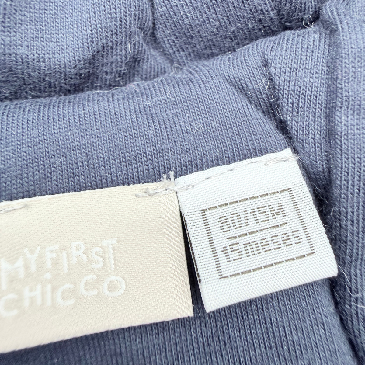 Manteau bébé en fausse fourrure à carreaux bleus - 15 mois