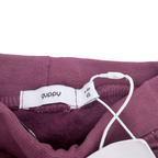 Pantalon bordeaux à petits cœurs dorés - 4-6 mois