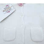 Gilet maille blanc — 6 mois
