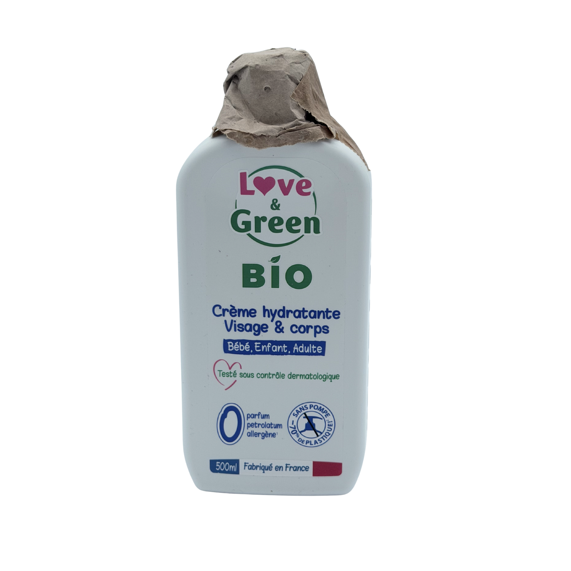 Crème hydratante visage & corps — Bio 500 ml