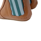 Chaussons premiers pas en cuir camel - 21