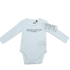 Body manches longues blanc logo Bullitt® Copenhagen — 3 mois