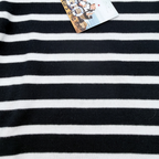 Marinière noir et blanc à manches longues — 2 ans