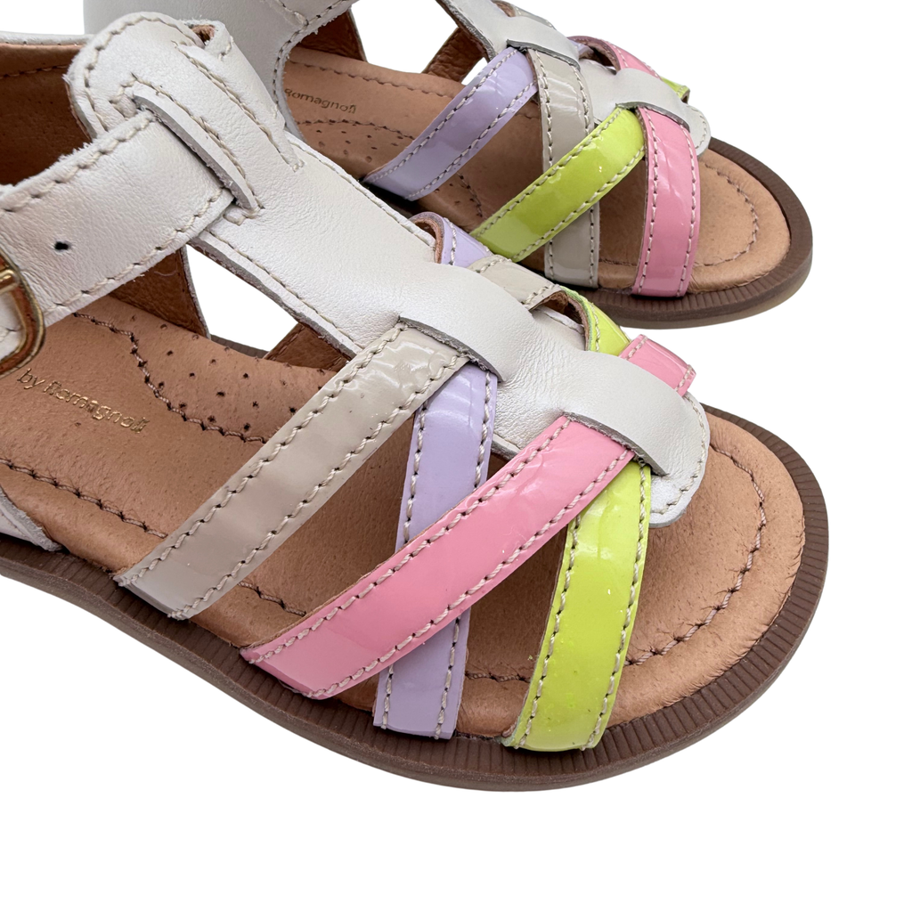 Sandales multicolores pastel — 25