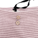 Legging rose rayé en maille côtelée - 1 mois