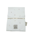 Drap-housse bébé écru imprimé oiseaux - 40x 60/70 cm
