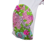 Dors-bien bébé rose pâle à col fleuri liberty - 3 mois