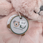 Doudou plat lapin rose — 30 cm