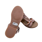 Sandales tressées rose poudré — 31