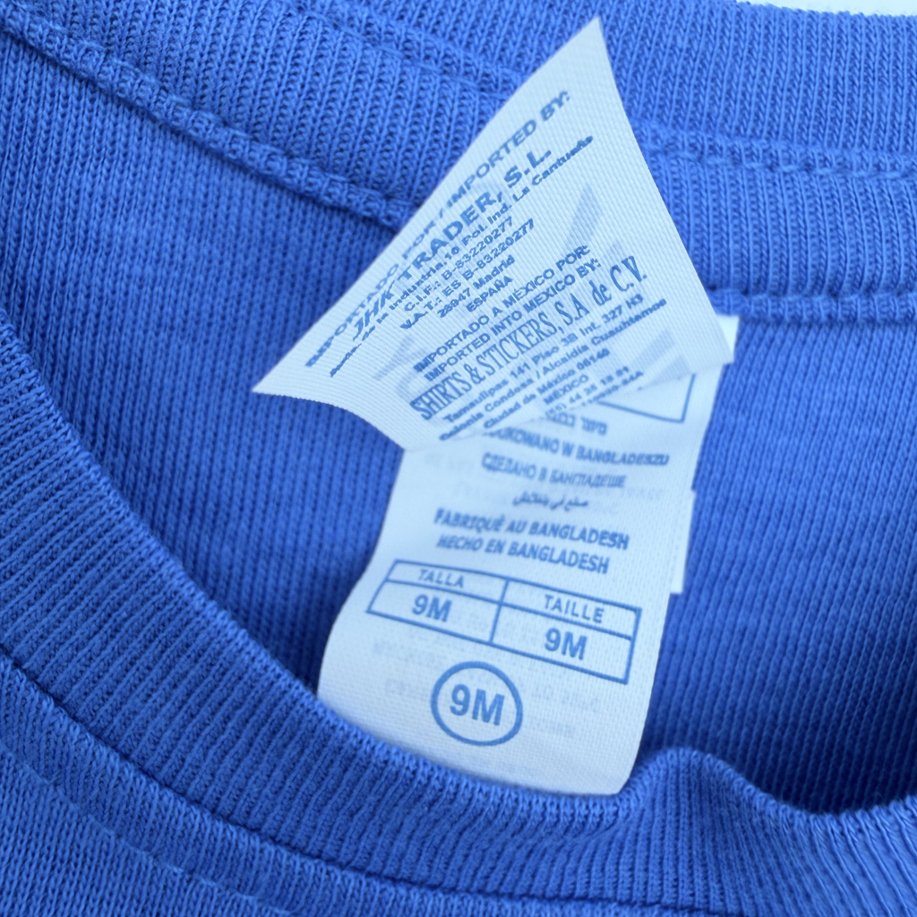Body Italia bleu — 9 mois