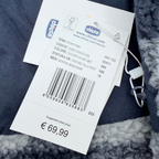 Manteau bébé en fausse fourrure à carreaux bleus - 15 mois