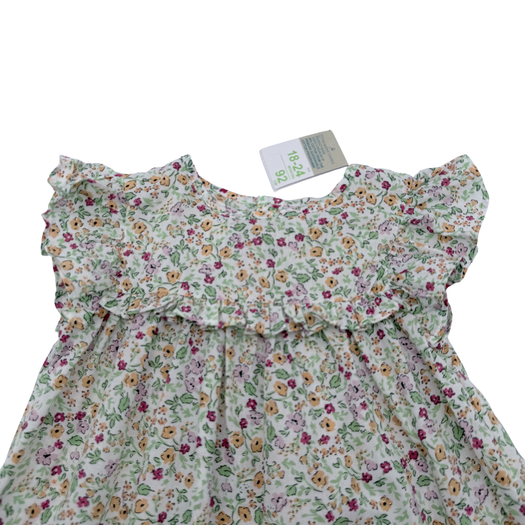 Robe légère à volants imprimé liberty - 18-24 mois