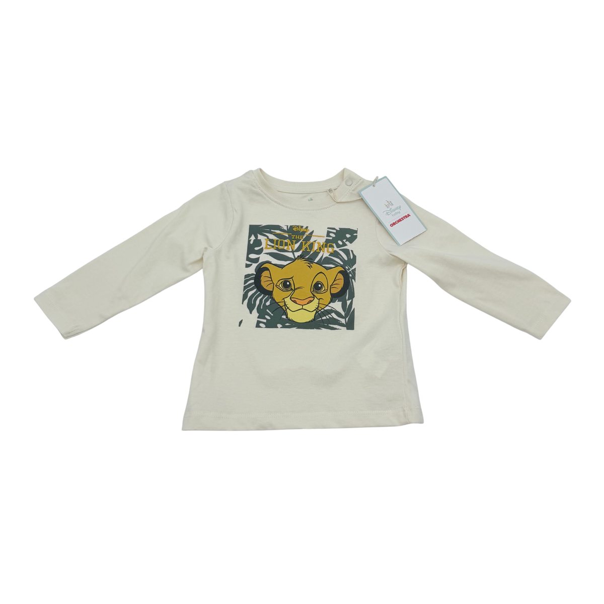 T-shirt bébé écru Le Roi Lion Simba - 12 mois