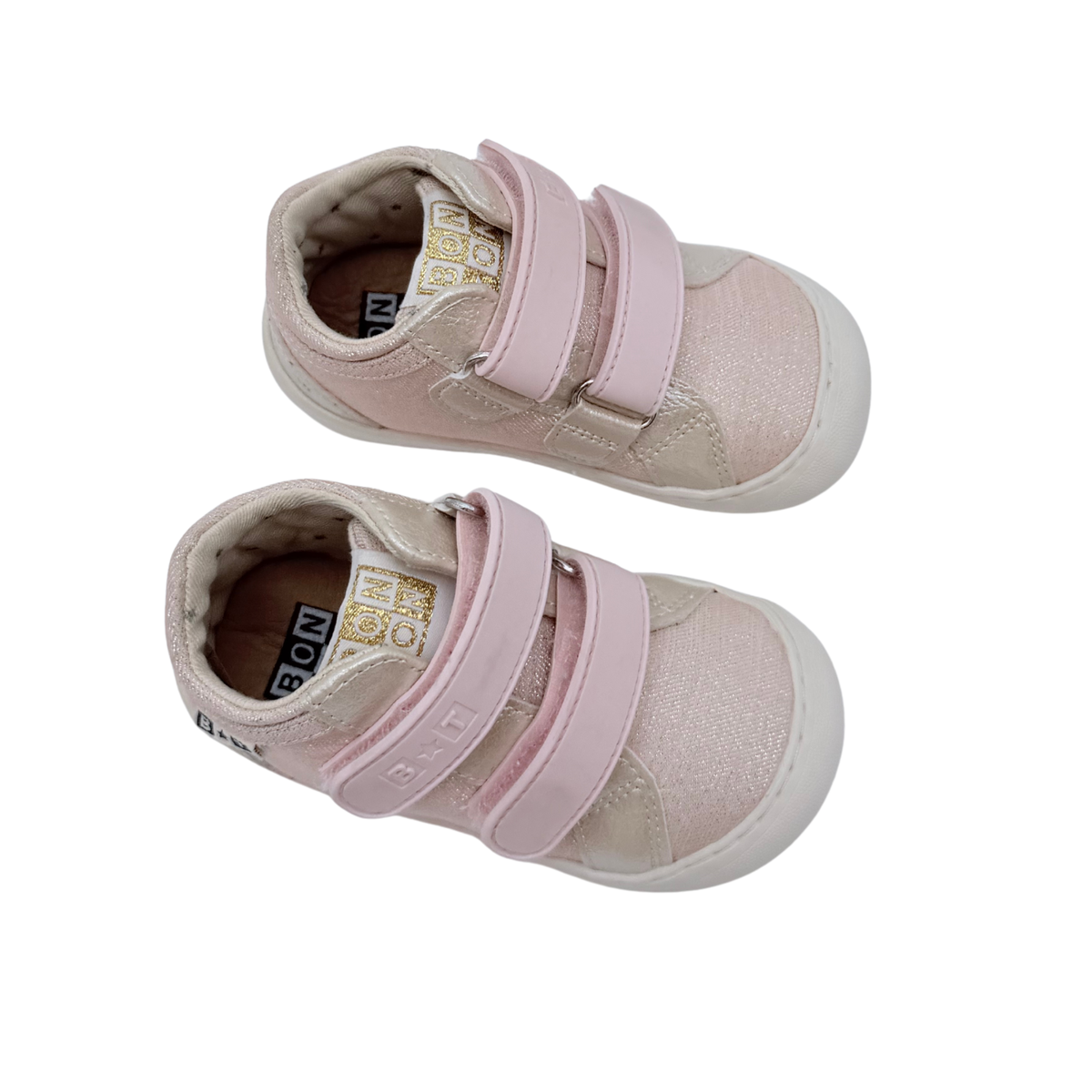Paire de bottillon barefoot  à scratch rose - 20