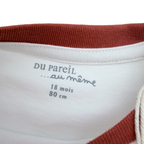Combishort rayé à motif lion — 18 mois