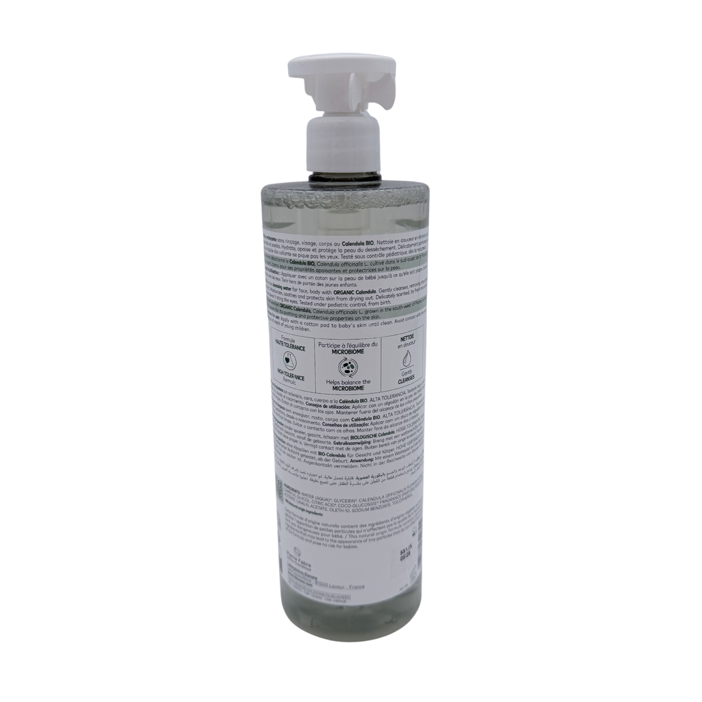 Eau nettoyante haute tolérance au calendula bio — 750 ml