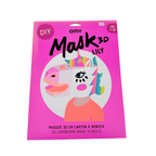 Masque 3D licorne en carton à monter – Lily