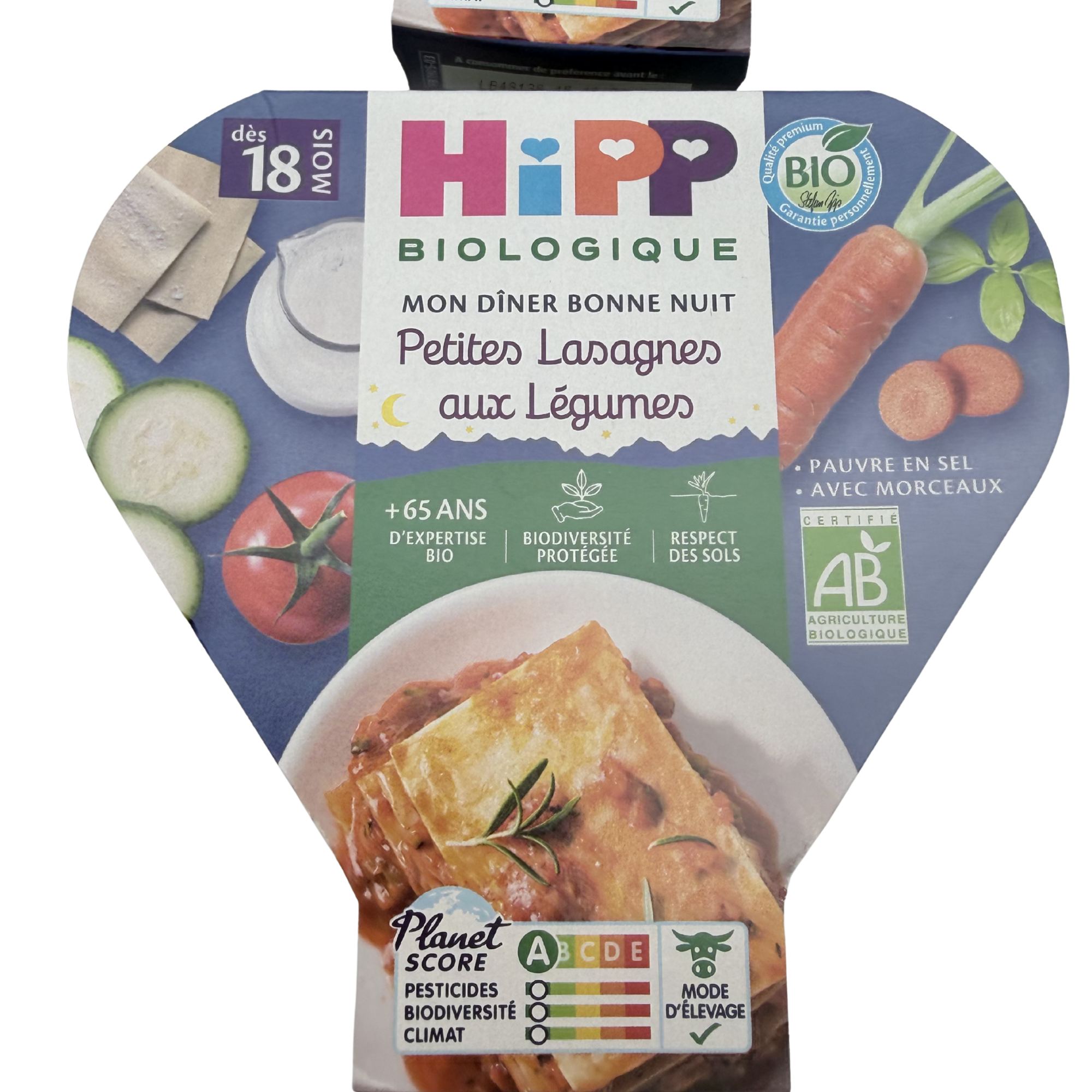 Petites lasagnes aux légumes — Dès 18 mois