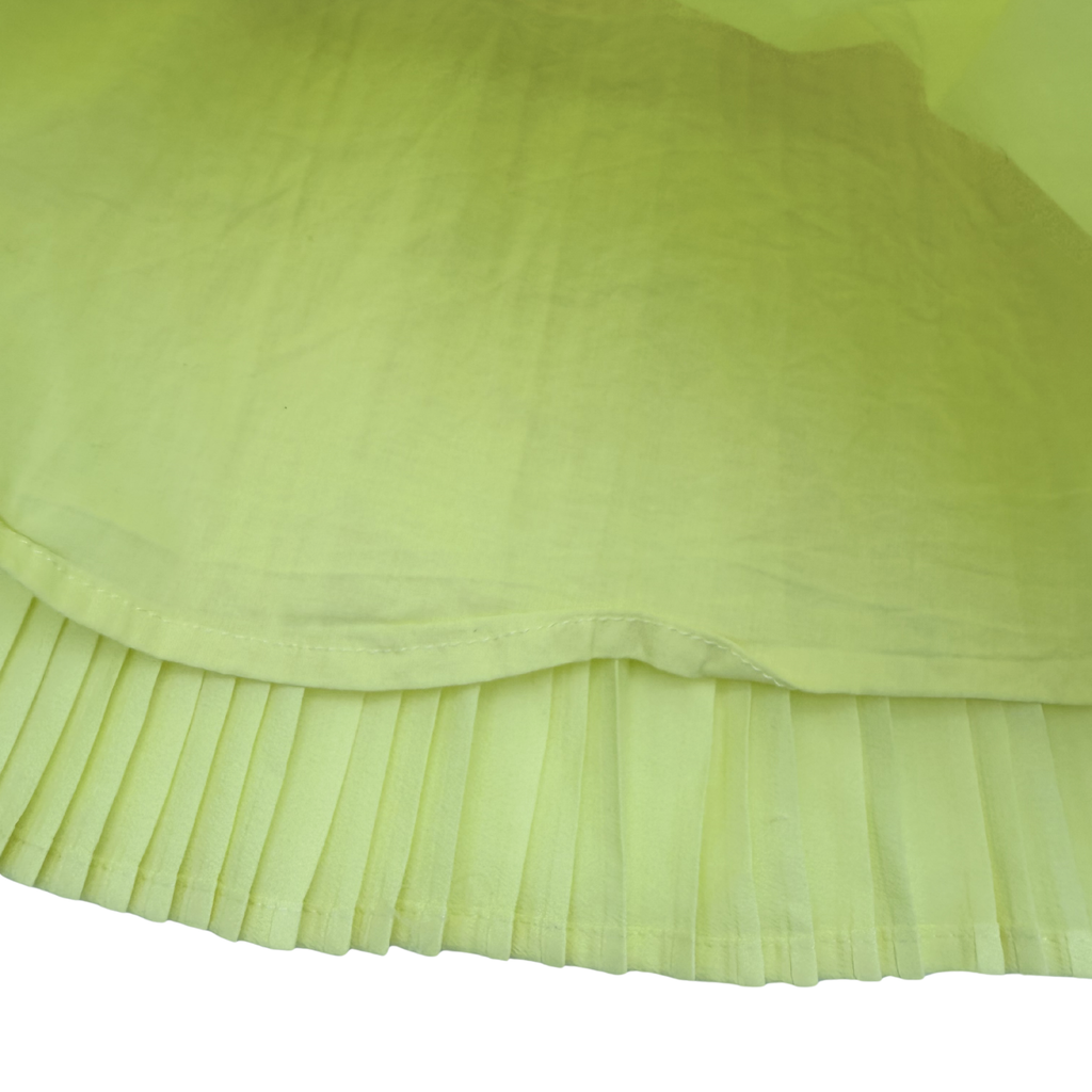 Robe plissée jaune — 18 mois
