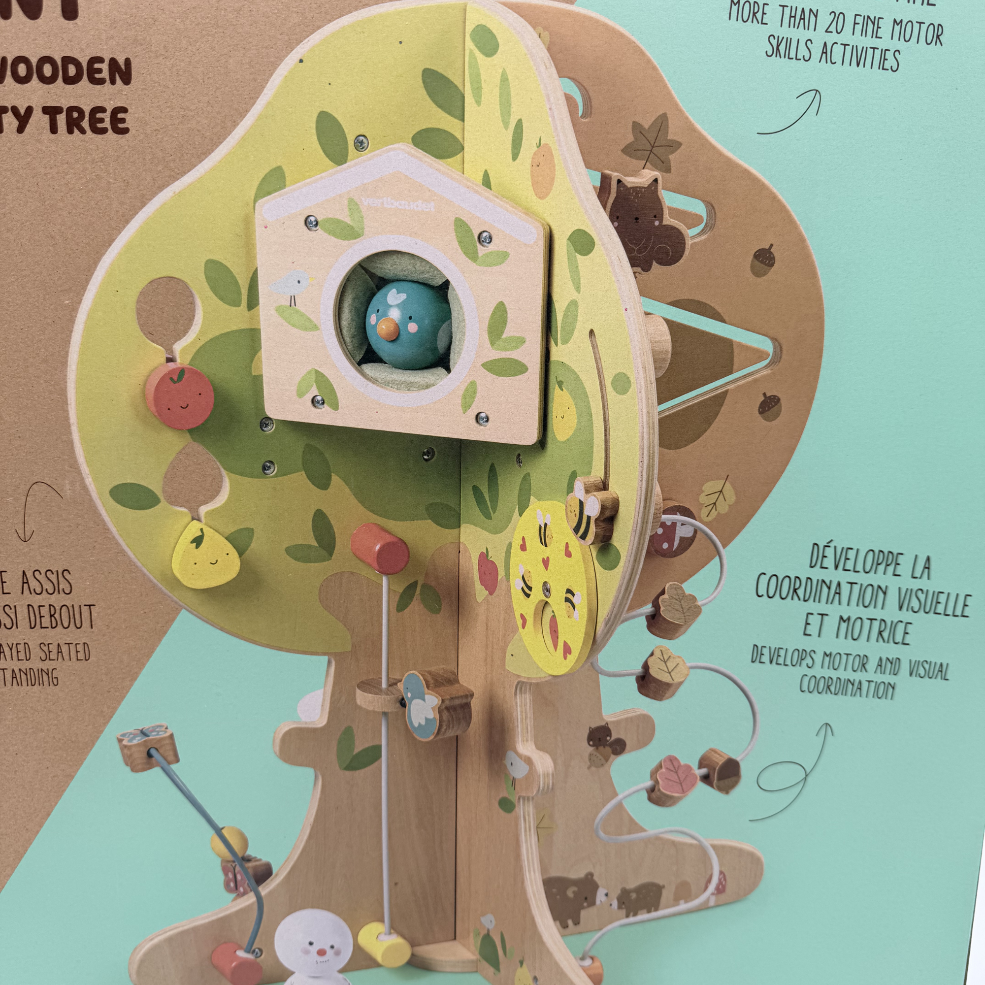 Arbre d’activités en bois des 4 saisons